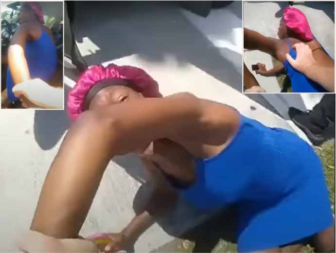 american police officer abuse of black pregnant woman