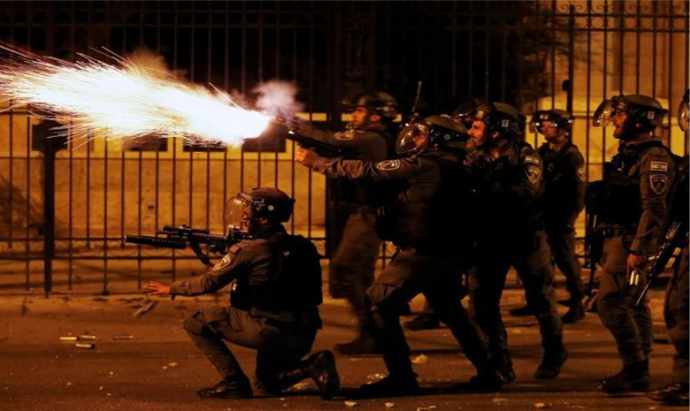heavy clashes took place between the occupying israeli army and the palestinians in different areas of west jordan