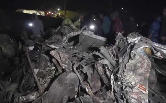 horrific traffic accident in kenya 48 people killed many seriously injured