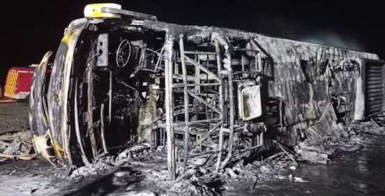 maharashtra buldhana news tragic road accident bus caught fire 26 people were burnt alive
