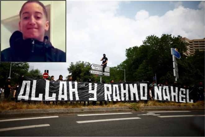 violence in france the funeral prayer of the dead youth nahel m was performed