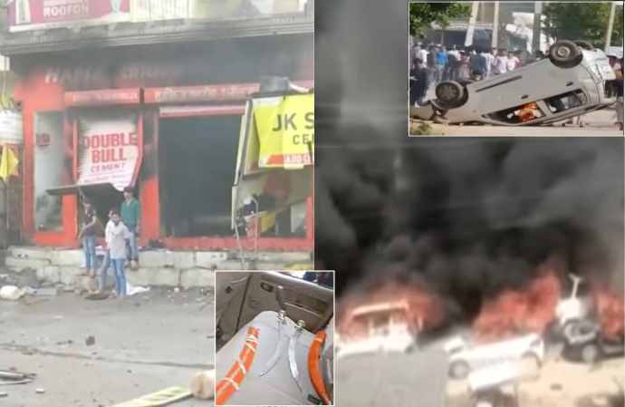 haryana communal tension gang clashes and violence in yatra