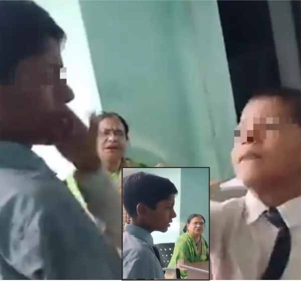 in up teacher incites hindu students to slap muslim student