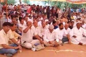 the demand in the mahapanchayat is to release innocent hindus not to build a mosque in sector 57