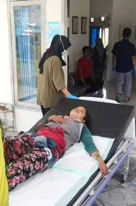 the woman miraculously escaped from the crocodile jaws