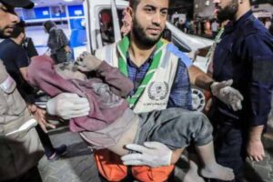 the bombing of gaza by the zionist state