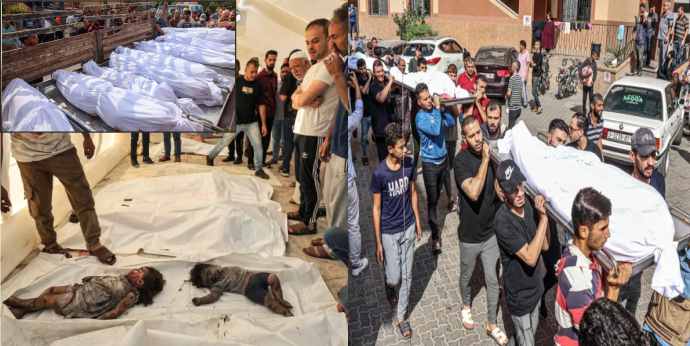 israels war frenzy in gaza the area is filled with dead children a scene of doomsday everywhere