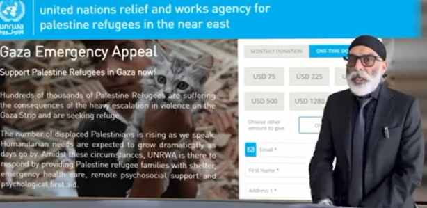 khalistan sent goods worth 21 thousand dollars to help the palestinians