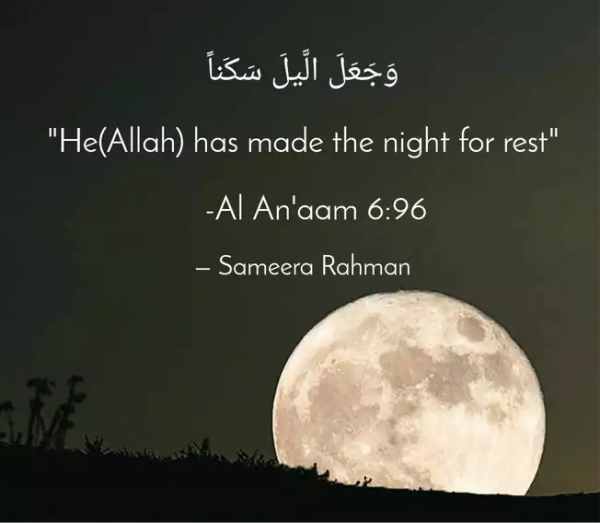 night is made for rest