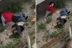 turkish woman threw her husband from the balcony