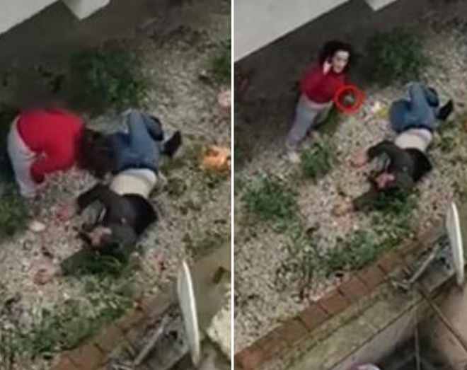turkish woman threw her husband from the balcony