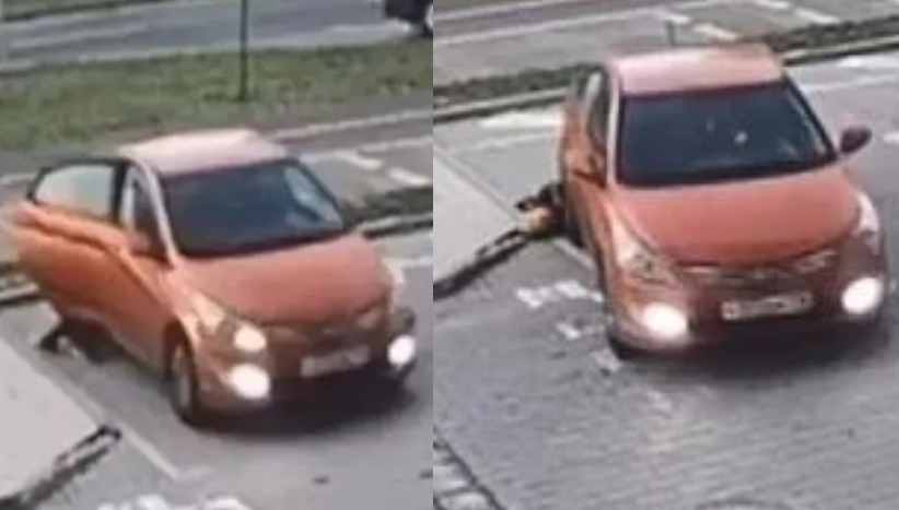 belarus careless mother runs car over her son