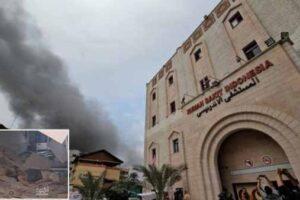 dozens of martyrs and injured were killed in the attack on the indonesian hospital in gaza