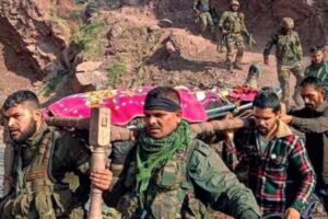 rajouri district five soldiers including two officers martyred two terrorists buried