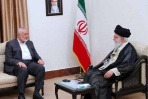 tehran will continue to support palestinian groups ali khamenei meets with haniyeh