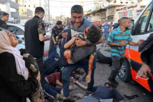 the lives of 50000 pregnant women and 50000 new visitors are also at risk due to israeli brutality in gaza