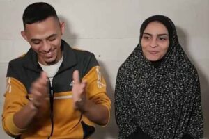 wedding house destroyed by bombing palestinian couple gets married in un school