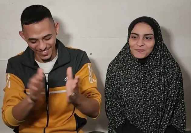 wedding house destroyed by bombing palestinian couple gets married in un school