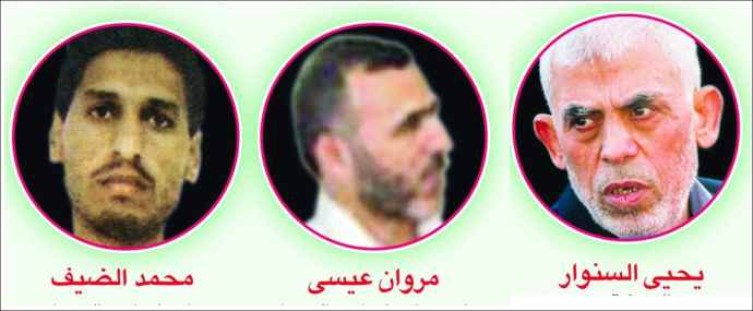 al zaif yahya sinwar and marwan isa three wanted hamas leaders whom israel wants killed