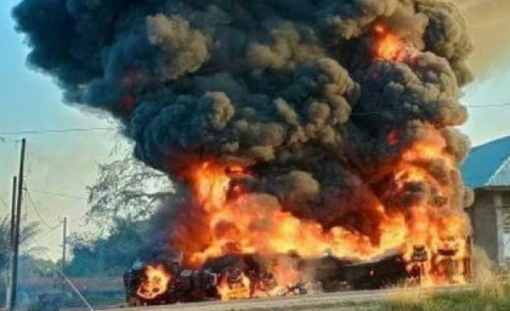 liberia oil tanker accident 40 people burned to death collecting fuel