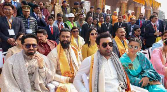 film stars at pran pratishtha inauguration of ram mandir