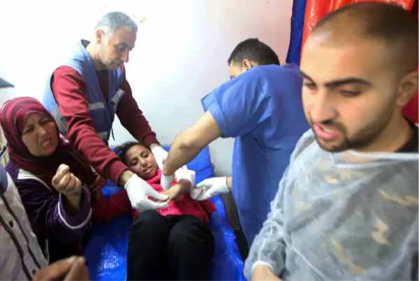israeli attack on united nations training camp 9 people killed and 75 injured