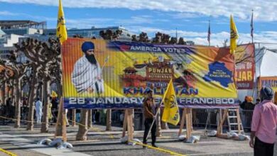 thousands of sikhs gather to vote for khalistan in the american city of san francisco