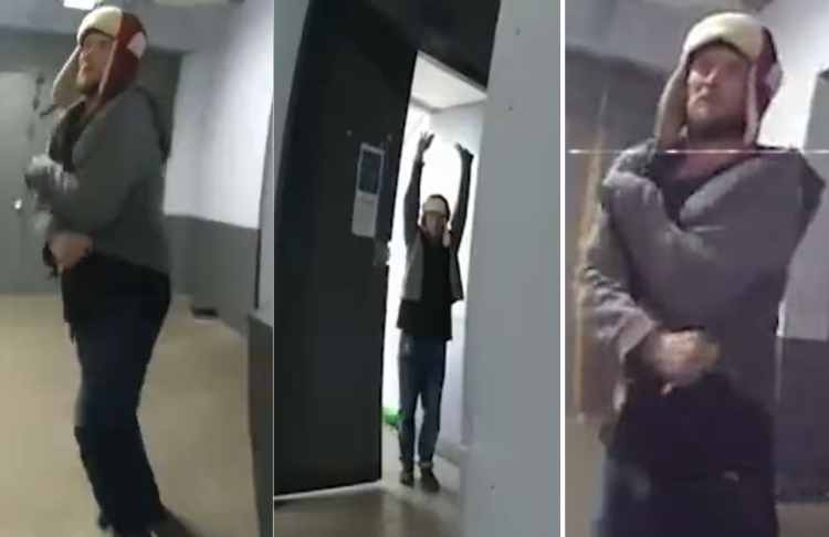 a man holding a plastic fork was shot dead by us police