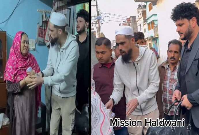 haldwani after the video of hyderabadi youth distributing bundles of notes went viral the police took him into custody