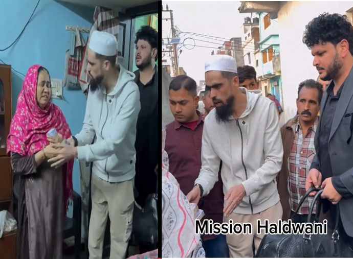 haldwani after the video of hyderabadi youth distributing bundles of notes went viral the police took him into custody