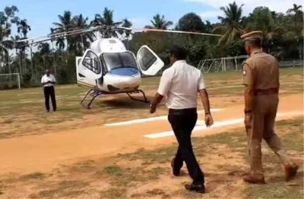 election officials searched rahul gandhi helicopter