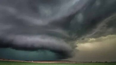 green clouds in dubai