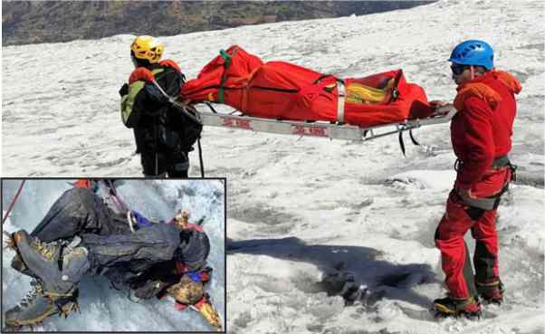 the frozen body of an american mountaineer who went missing 22 years ago was discovered