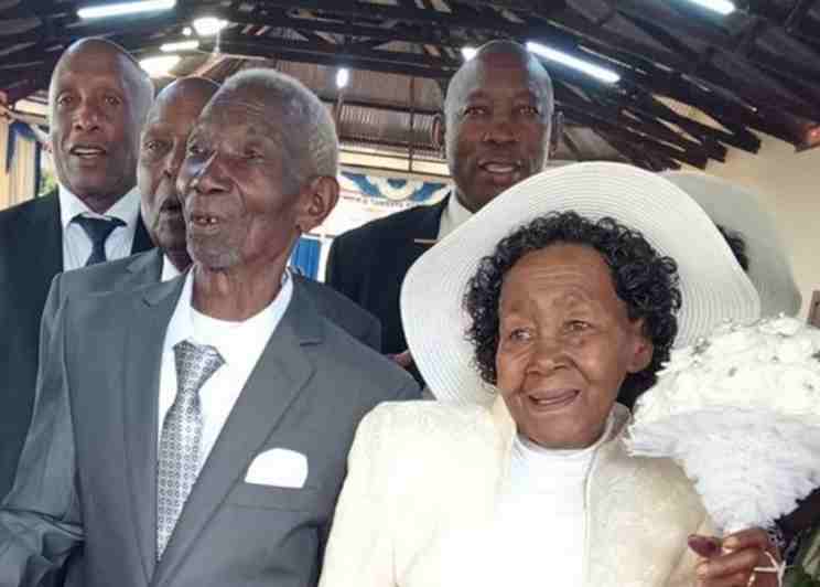 a 95 year old kenyan man married his 90 year old lover