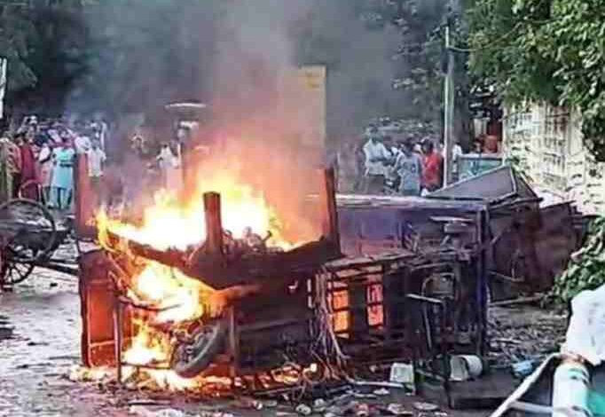 ghaziabad arson vandalism after rape of a minor