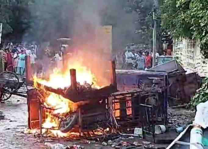 ghaziabad arson vandalism after rape of a minor