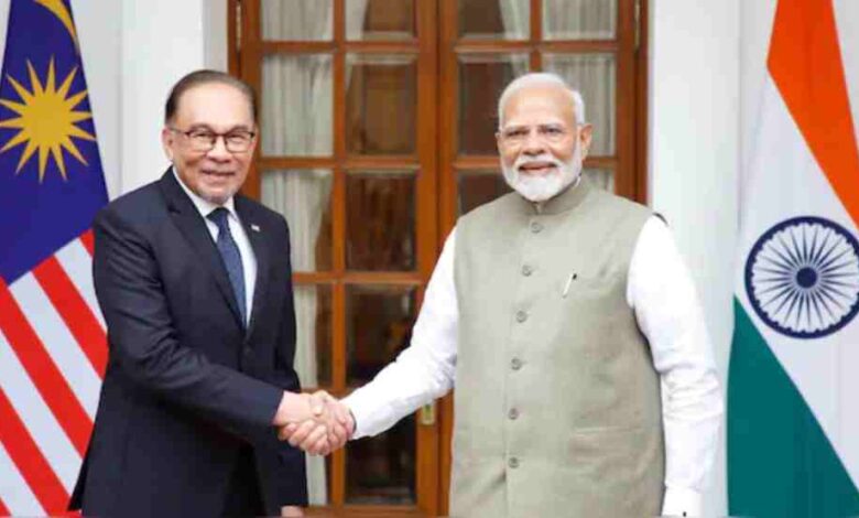 malaysian prime minister in india