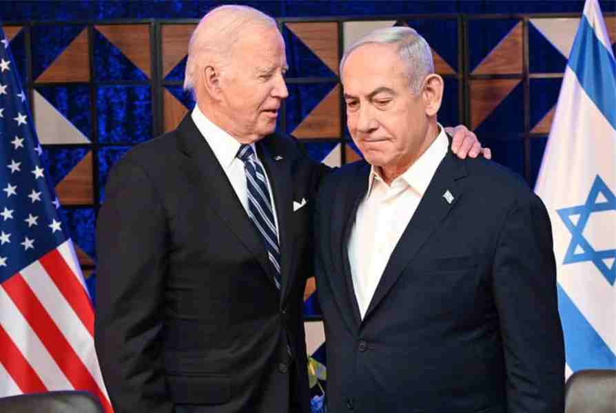 prime minister benjamin netanyahu with us president joe biden