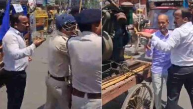 sdm mistakenly beaten up by police in patna bharat bandh
