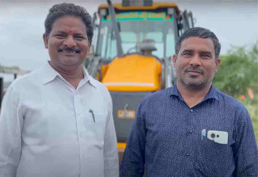 floods in telangana subhan rescued 9 people trapped on a bridge using a bulldozer