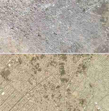 satellite photos show the gaza strip