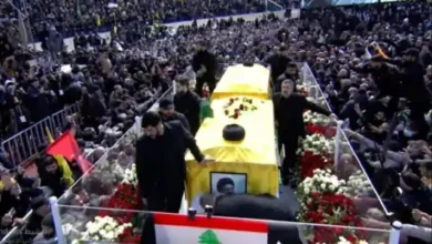 funeral of late hezbollah leader nasrallah