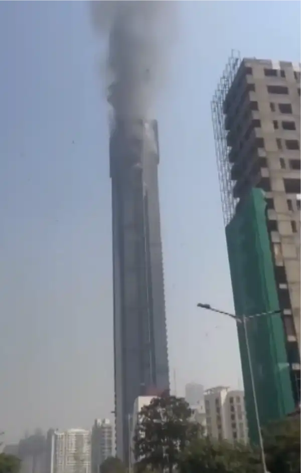 fire breaks out on 42nd floor in mumbai byculla area