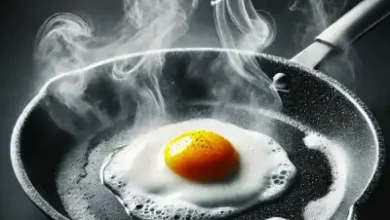 a scratched non stick pan