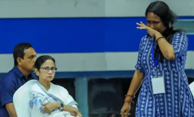 West Bengal CM Mamata Banerjee meeting with sacked teachers, expressing solidarity and promising to protect their jobs amidst Supreme Court verdict controversy.