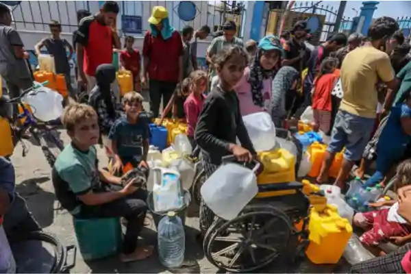 gaza children water crisis