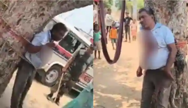 doctor tied tree beaten bihar
