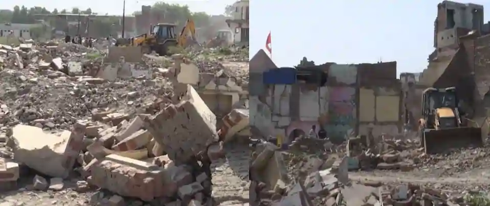 kalkaji slum demolition tearful