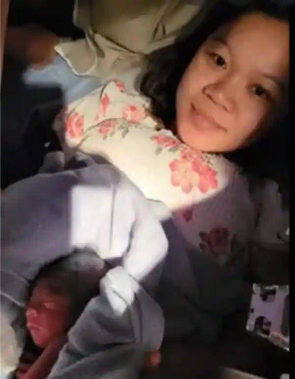 air india mid air baby delivery thai woman