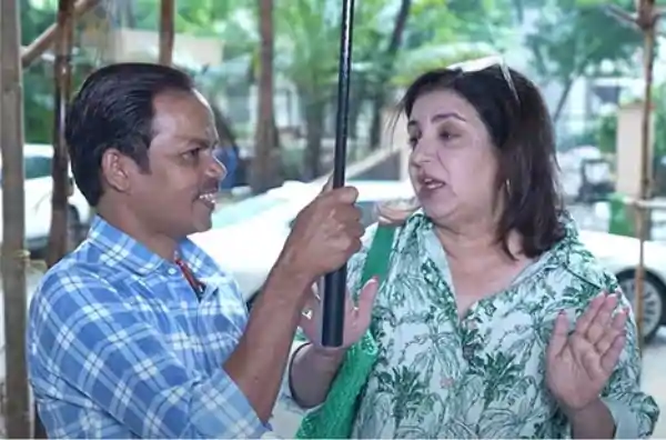 farah khan helps cook dilip kids